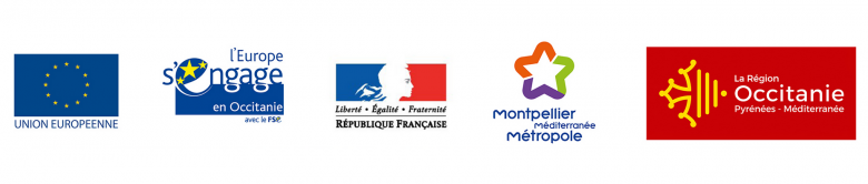Le BIC de Montpellier est cofinancé par l'Union Européenne, "L'Europe s'engage en Occitanie" avec le Fonds Social Européen, Montpellier Méditerrannée Métropole et la Région Occitanie.