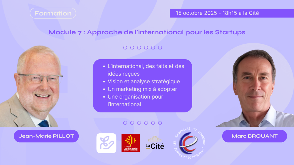 Affiche du module 7 animé par jean marie pillot et marc brouant
