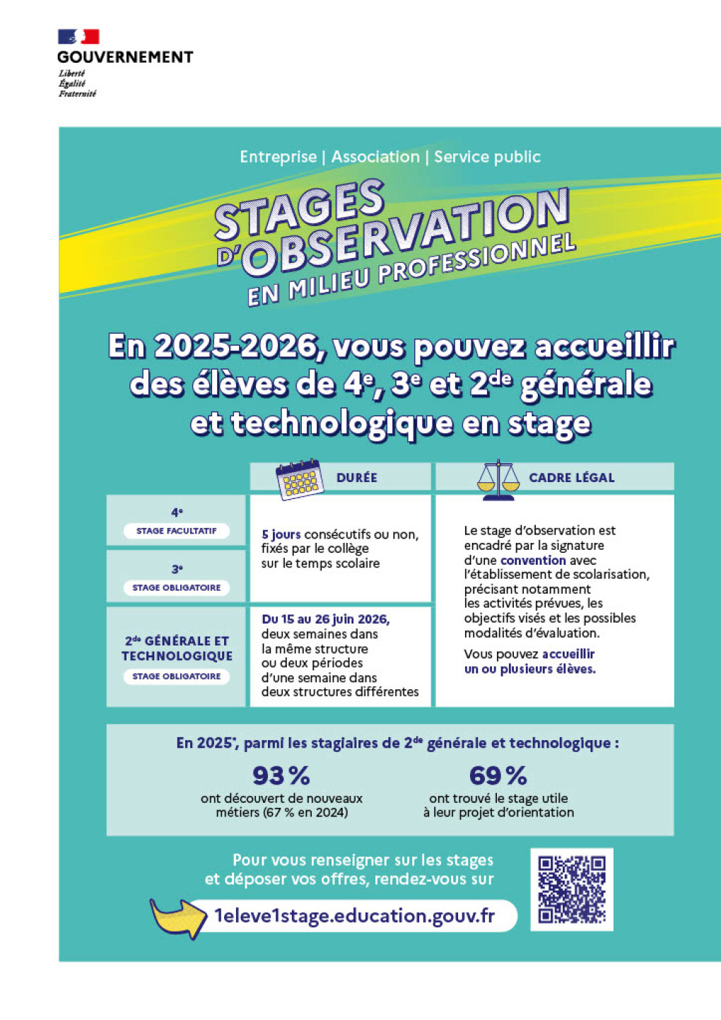 flyer stages observation en milieu professionnel page 1