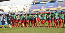 Les jeunes enfants de l'école primaire de la Mosson lors de la Coupe du Monde Féminine de Football @Getty Images/FIFA
