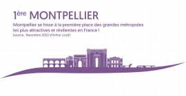 Montpellier : 1ère place des grandes Métropoles les plus attractives et résilientes en France 